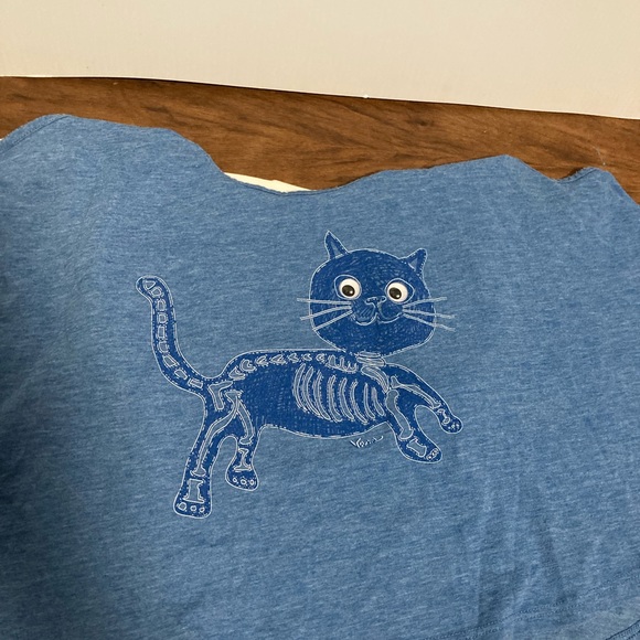 Vans tank top blue size Large crop top - Picture 7 of 8